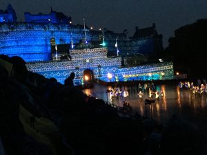 Enchanted Edinburgh Castle at night